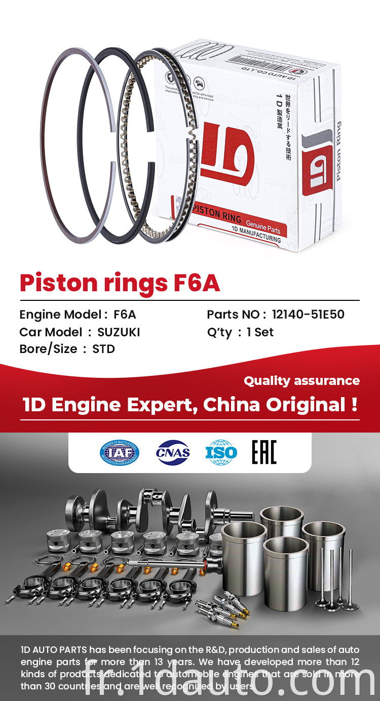 engine parts Piston Ring For SUZUKI